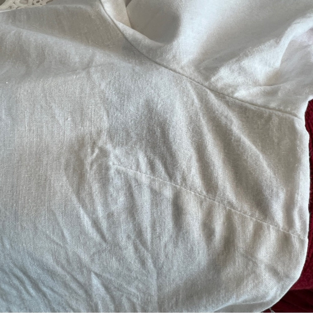 Kohl's White Crochet Detail Blouse - Picture 5 of 16